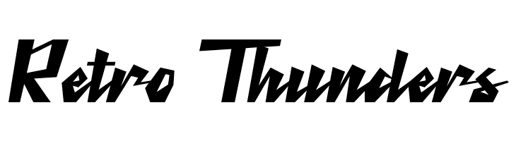 Retro Thunders  baixar fontes gratis