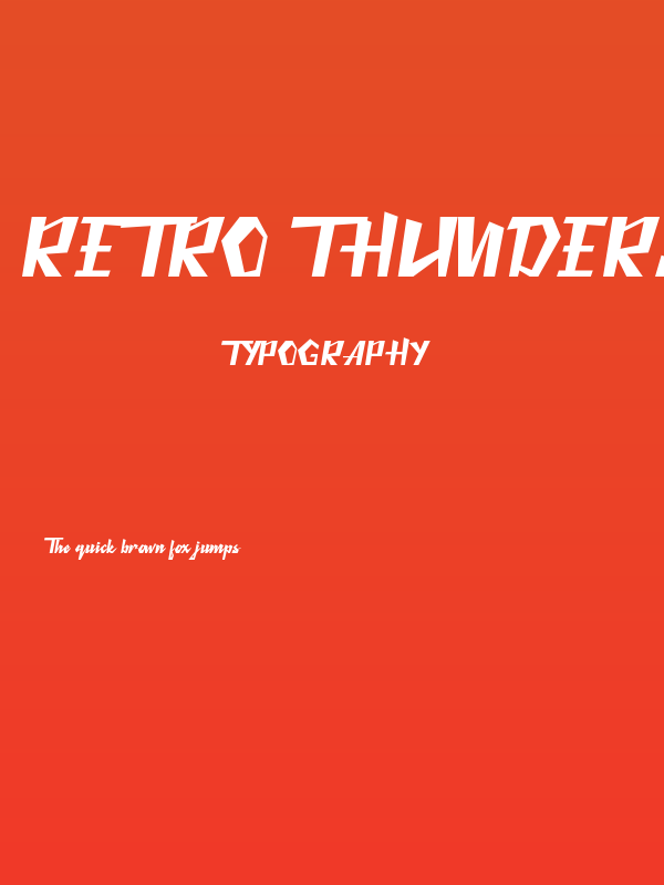 Retro Thunders Poster