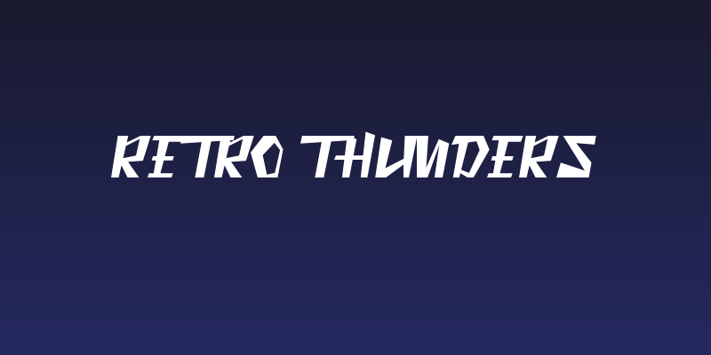 Retro Thunders Social Header