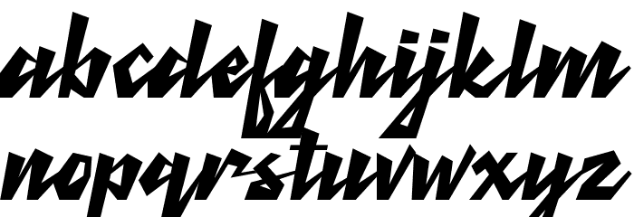 Retro Thunders Font LOWERCASE