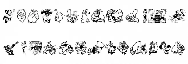 Retro Toons फ़ॉन्ट लोअरकेस