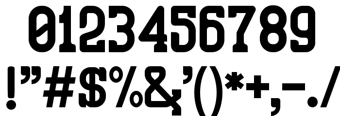 Retro Town Serif Font OTHER CHARS
