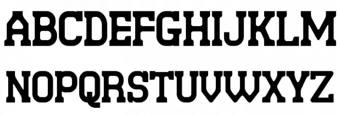 Retro Town Serif フォント 大文字
