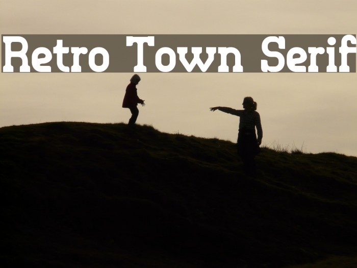 Retro Town Serif Font examples