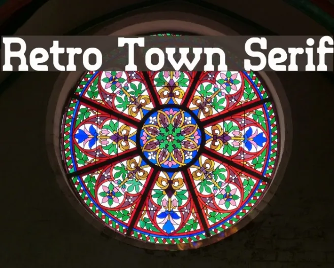 Retro Town Serif Example 3