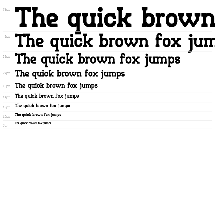 Retro Town Serif Waterfall