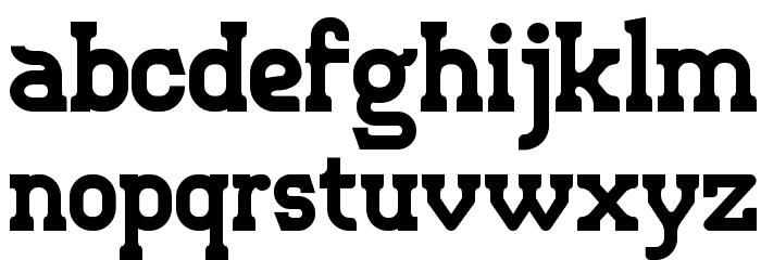 Retro Town Serif Font LOWERCASE