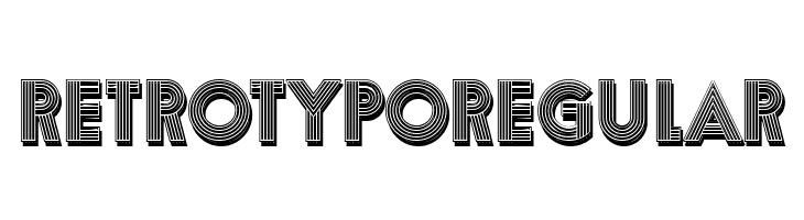 Retro Typo Regular  Скачать бесплатные шрифты
