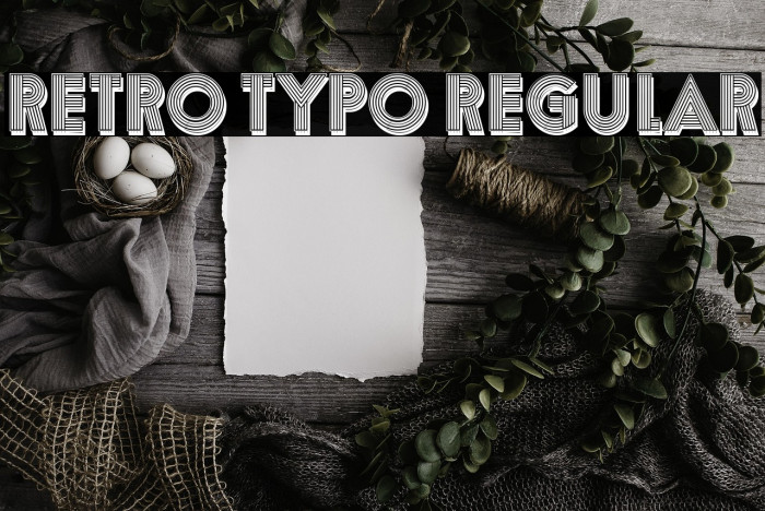 Retro Typo Regular Example 2