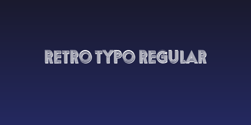 Retro Typo Regular Social Header