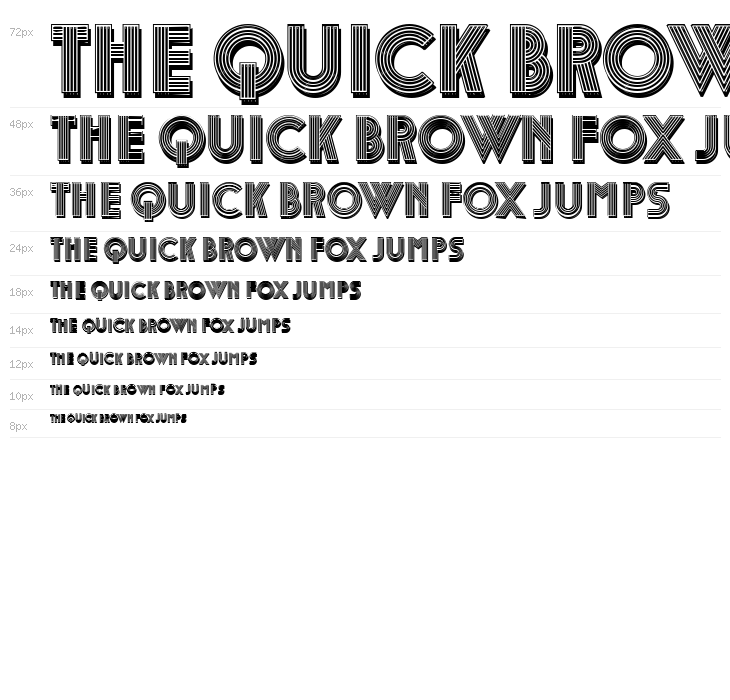 Retro Typo Regular Waterfall