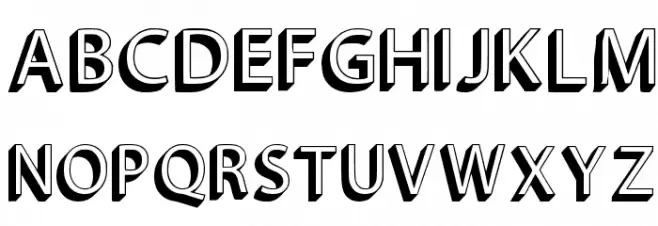 Retro Vintage 3d Regular Шрифта ВЕРХНИЙ