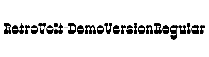 Retro Volt - Demo Version Regular  Скачать бесплатные шрифты
