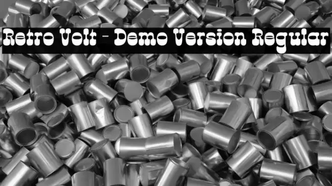 Retro Volt - Demo Version Regular Fuentes examples