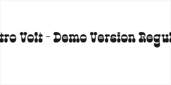 Retro Volt - Demo Version Regular Logo