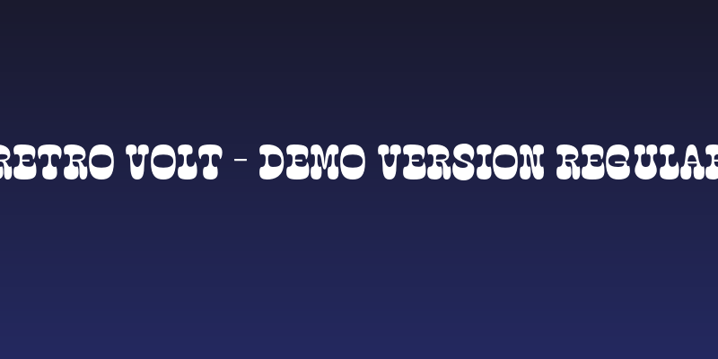 Retro Volt - Demo Version Regular Social Header