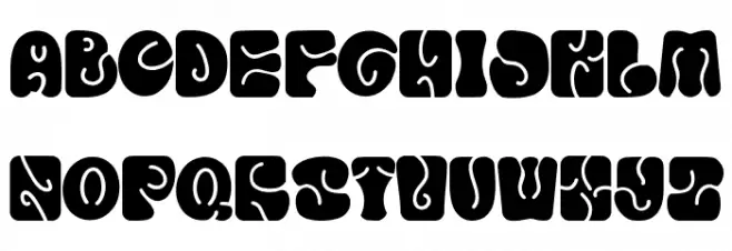 Retro Votre फ़ॉन्ट अपरकेस