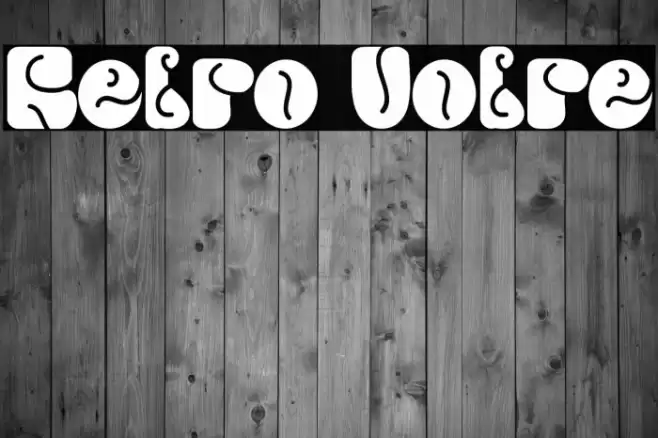 Retro Votre फ़ॉन्ट examples