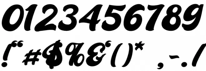 Retro Young Font OTHER CHARS