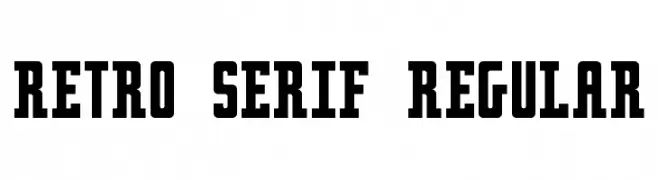 Retro serif Regular  baixar fontes gratis