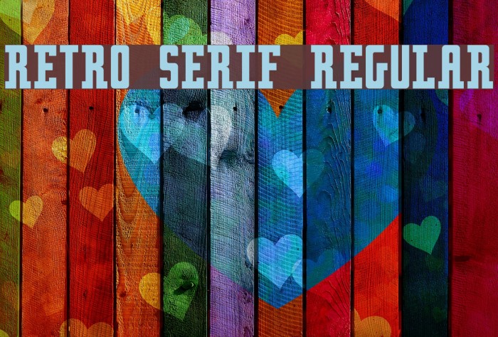 Retro serif Regular Font examples