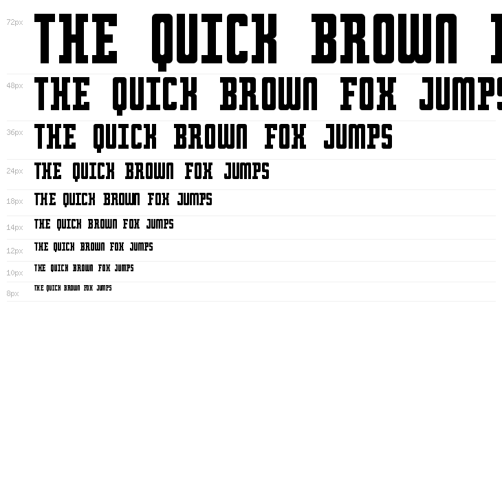 Retro serif Regular Waterfall