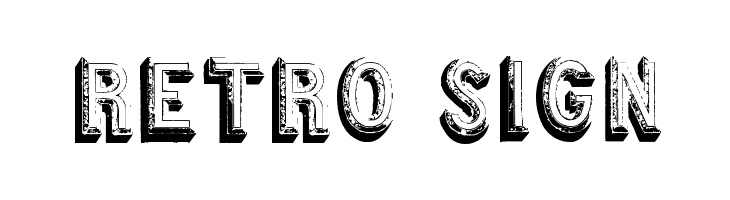 Retro sign  नि: शुल्क फ़ॉन्ट्स डाउनलोड