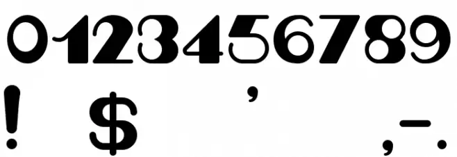 Retro60 Font OTHER CHARS