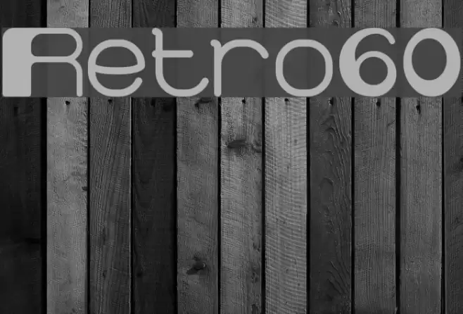 Retro60 Font examples