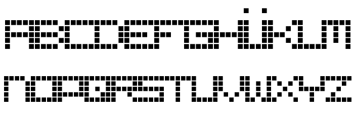 RetroBlaze Regular Font LOWERCASE