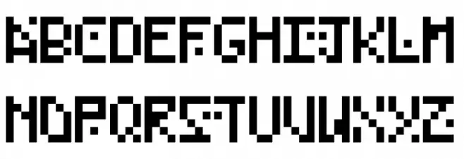 RetroBound Font Litere mari