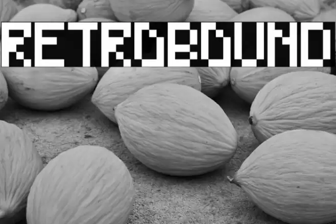 RetroBound Font examples