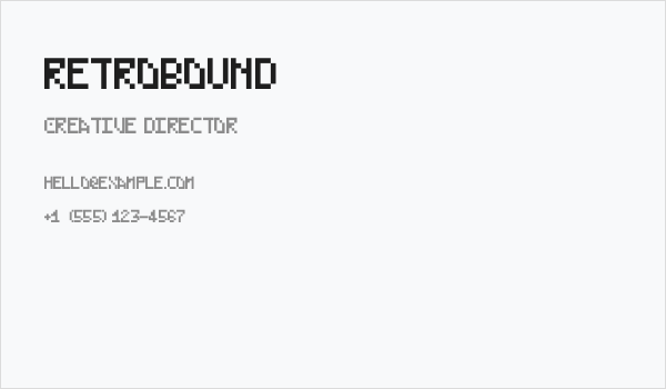 RetroBound Business Card