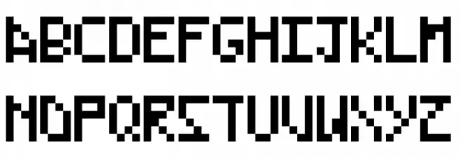 RetroBound خط أحرف صغيرة