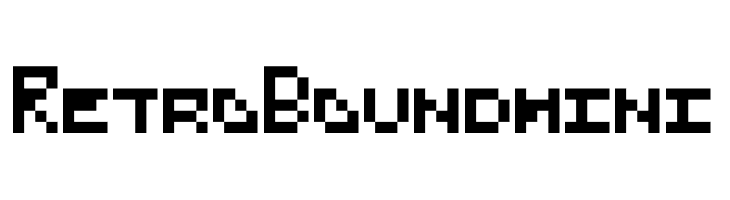 RetroBoundmini  font caratteri gratis