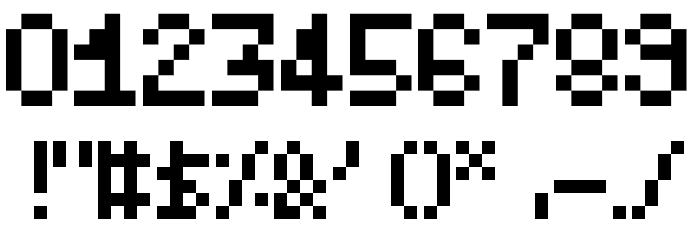 RetroBoundmini Font OTHER CHARS
