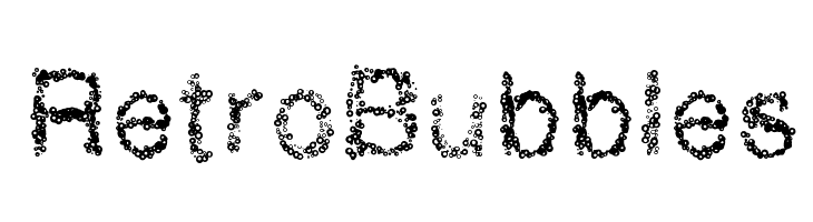 RetroBubbles Font