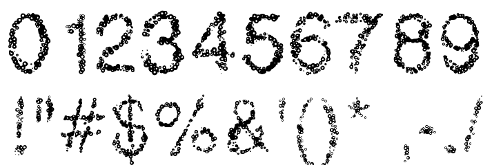 RetroBubbles Font OTHER CHARS