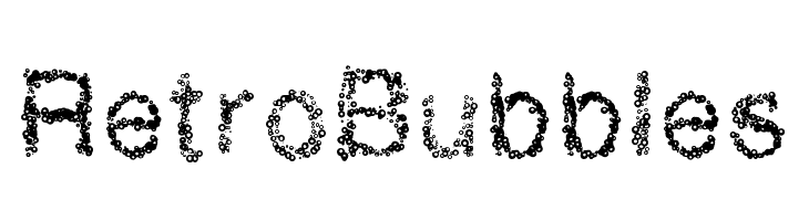 RetroBubbles フォント