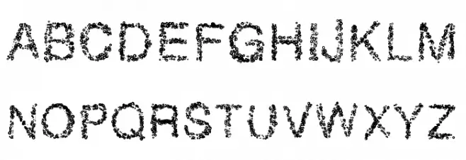 RetroBubbles Schriftart Groß