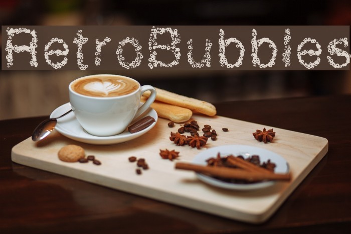 RetroBubbles Font examples
