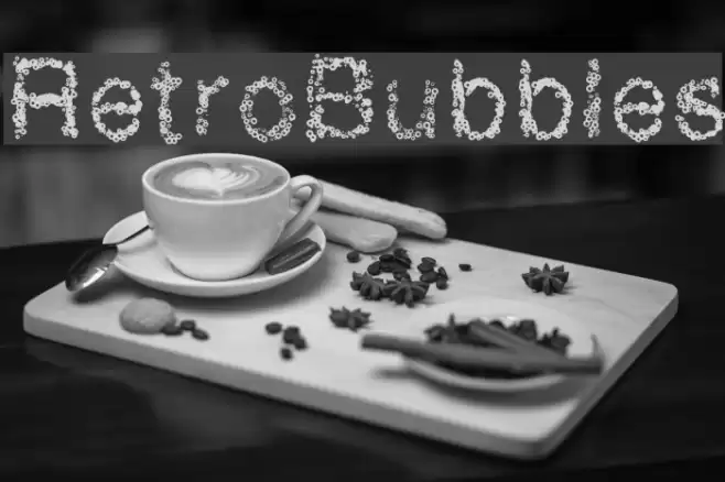 RetroBubbles Polices examples