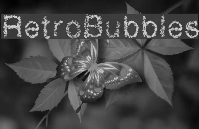 RetroBubbles Polices examples