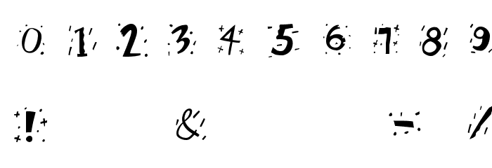 RetroCapsBW Font OTHER CHARS