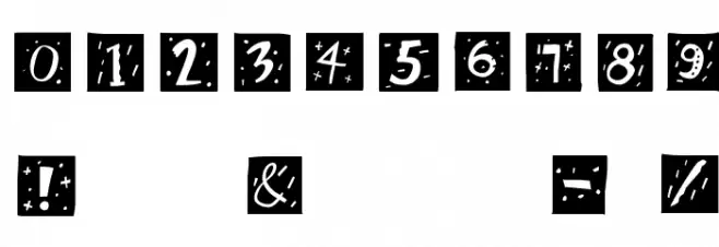 RetroCapsWB Font OTHER CHARS