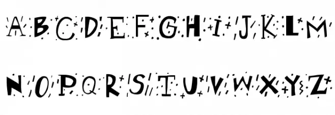 RetroCapsWB Schriftart Kleinbuchstaben
