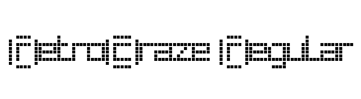 RetroCraze Regular  font caratteri gratis