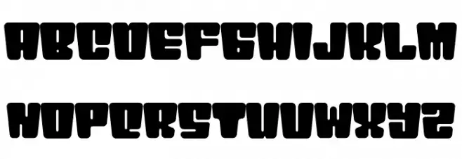 RetroDisco-Wide Font Litere mici