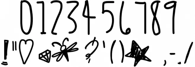 RetroElectro Font OTHER CHARS