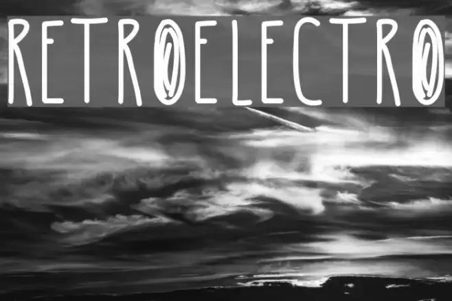 RetroElectro Font examples